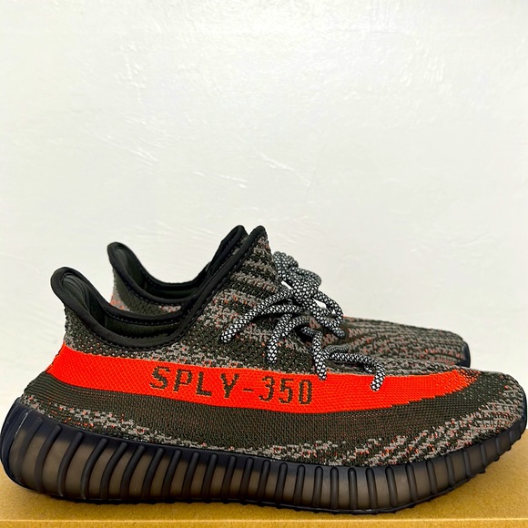 Yeezy Other - 1-Yeezy Boost 350 V2 Carbel/Steel Gray/Solar Red Style#HQ7045, Shoe/Sneaker, 12